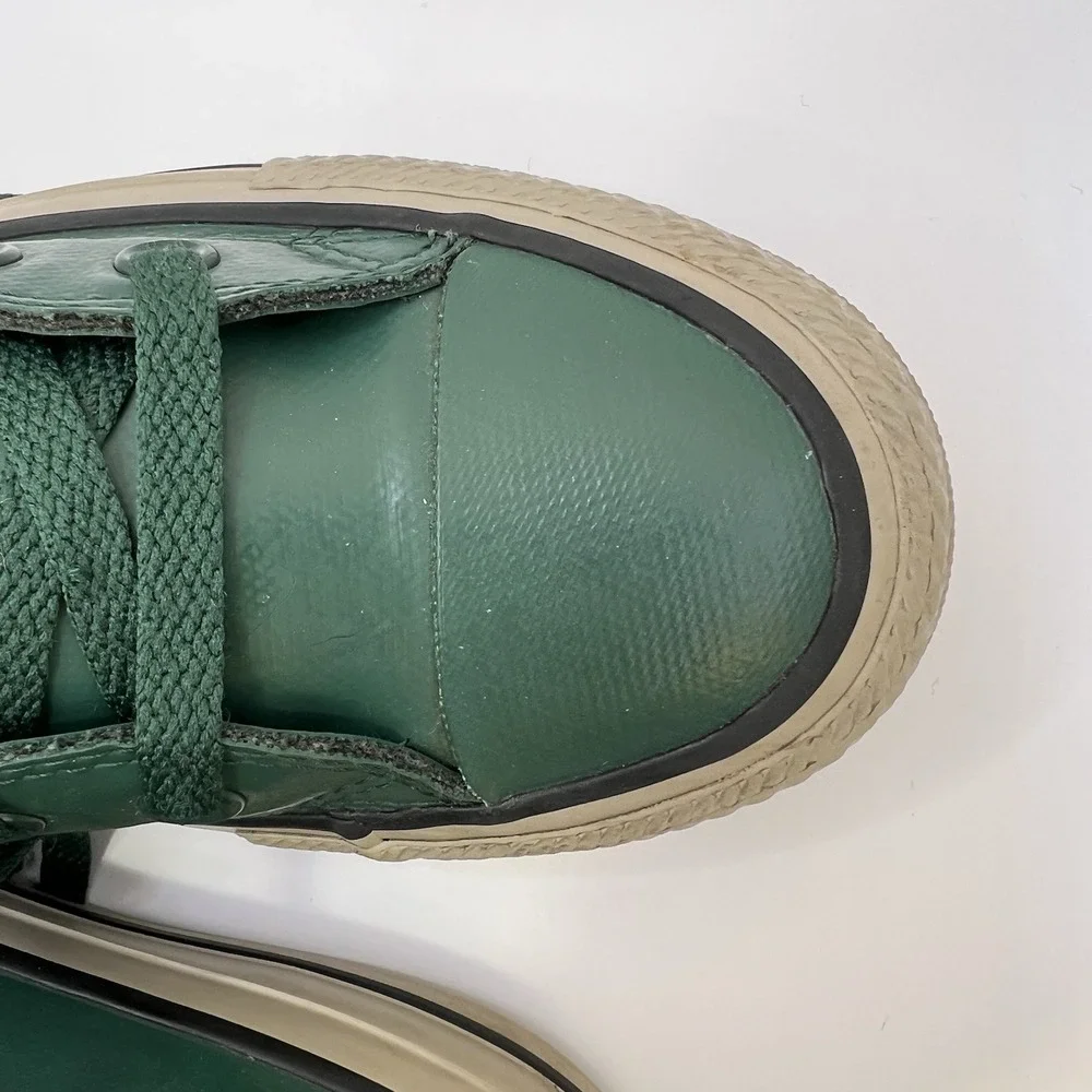 Rubber Converse Chuck Taylor Green High Top Sneakers Unisex W7 M5 Fleece Lined‎ - Picture 8 of 16